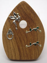 Load image into Gallery viewer, Wooden Fairy Door - Cornish Oak - Whispering Fairy
