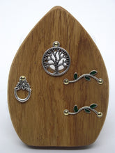 Load image into Gallery viewer, Wooden Fairy Door - Cornish Oak - Tree of Life
